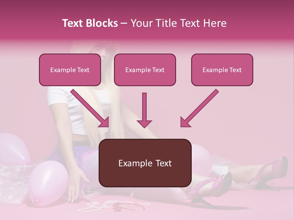 Woman Pearls Person PowerPoint Template