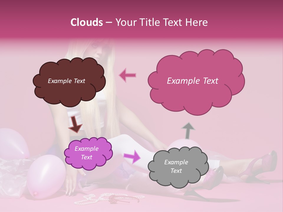 Woman Pearls Person PowerPoint Template