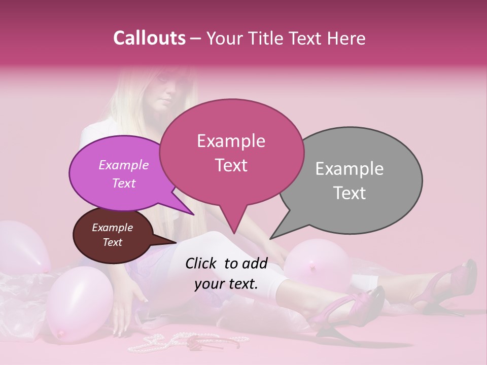 Woman Pearls Person PowerPoint Template