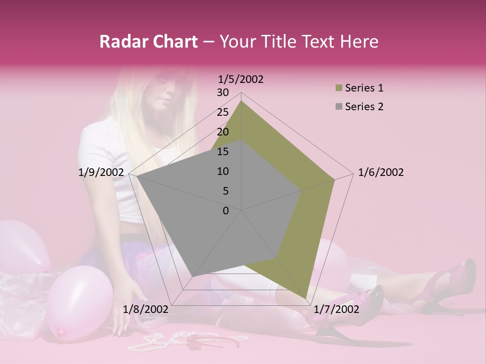 Woman Pearls Person PowerPoint Template