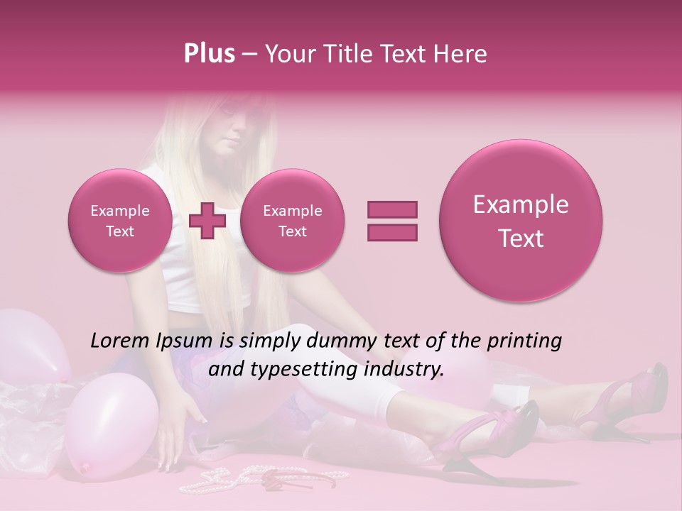 Woman Pearls Person PowerPoint Template