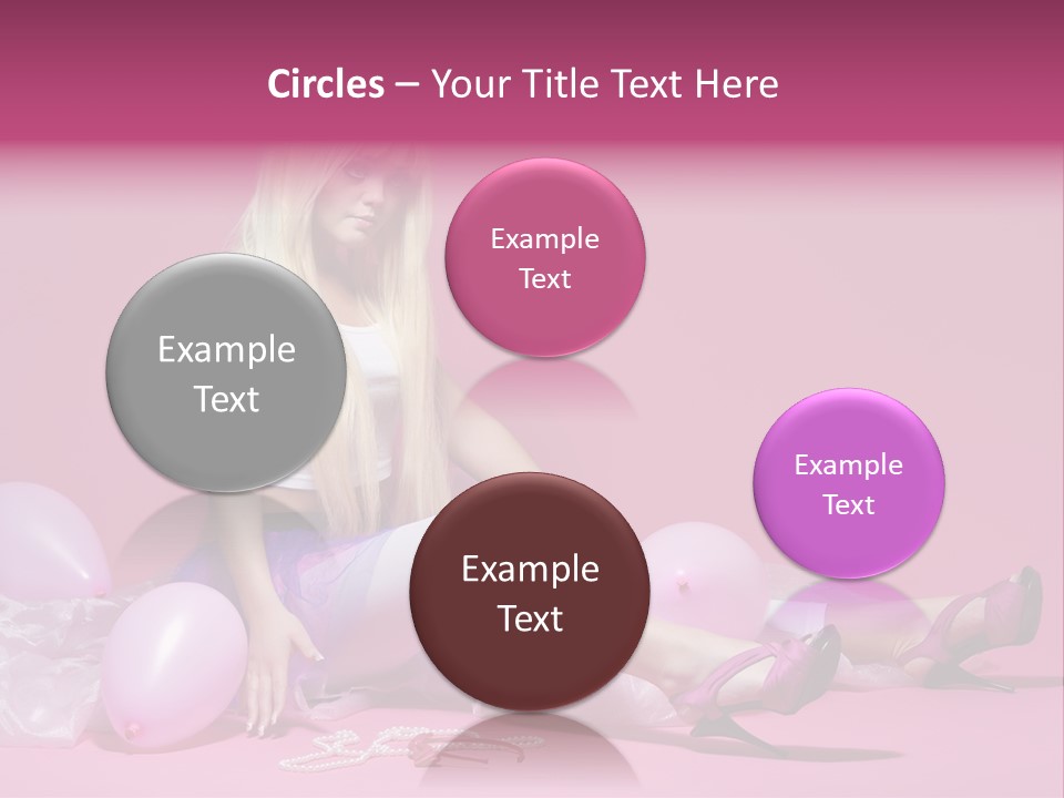 Woman Pearls Person PowerPoint Template