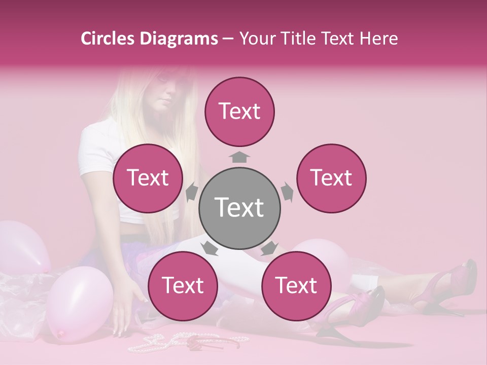 Woman Pearls Person PowerPoint Template