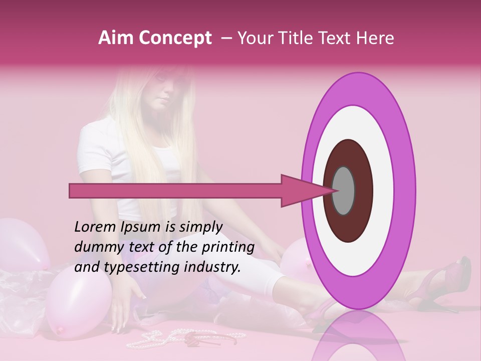Woman Pearls Person PowerPoint Template
