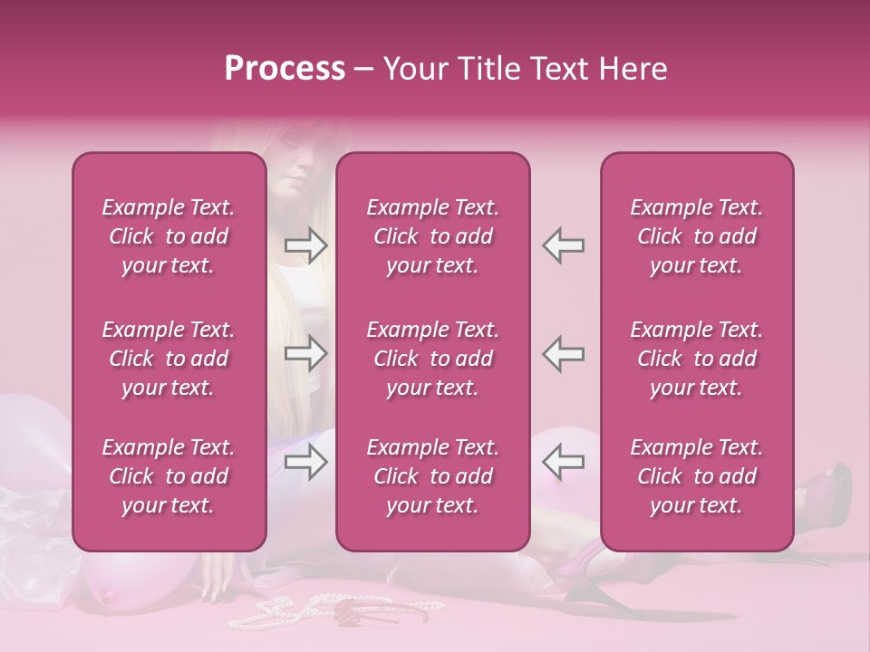 Woman Pearls Person PowerPoint Template