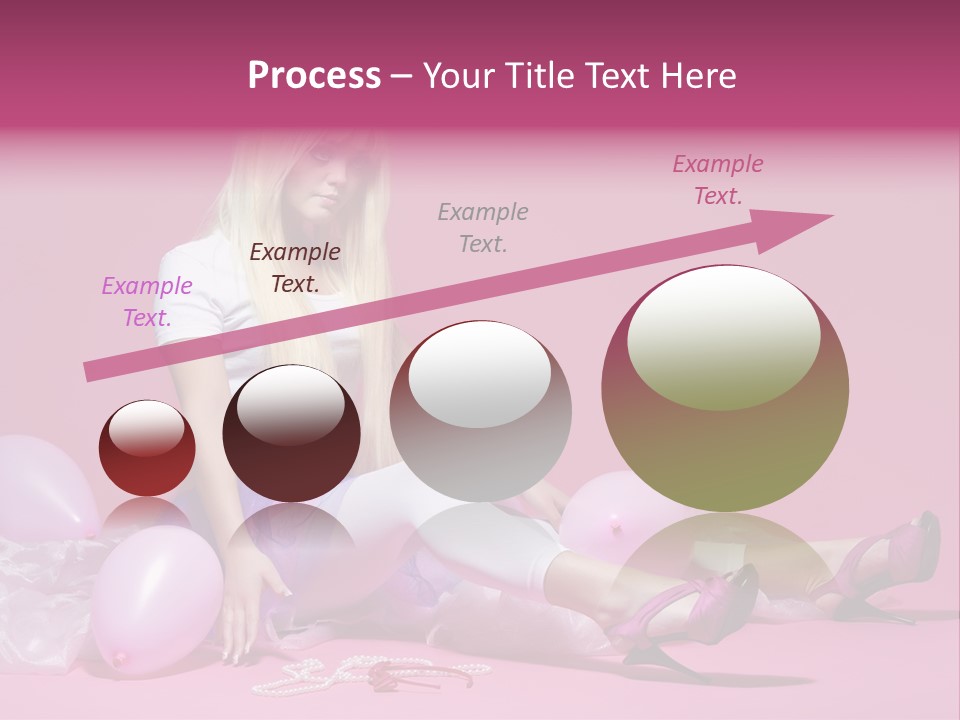 Woman Pearls Person PowerPoint Template