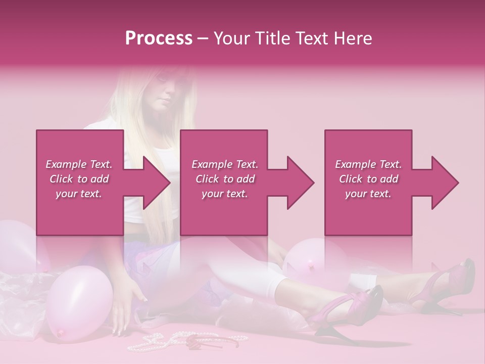 Woman Pearls Person PowerPoint Template