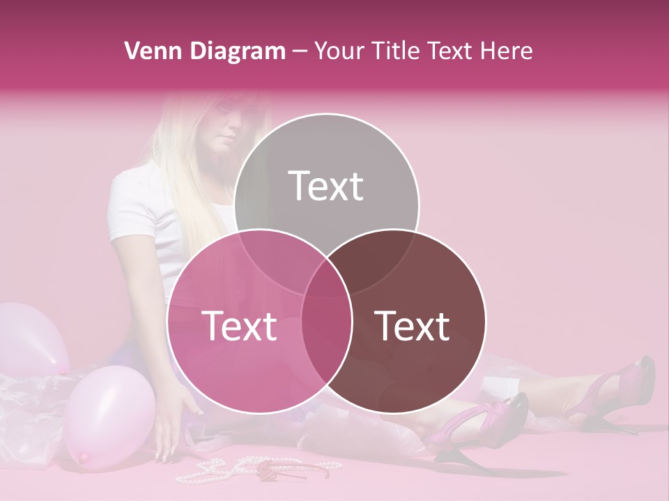 Woman Pearls Person PowerPoint Template
