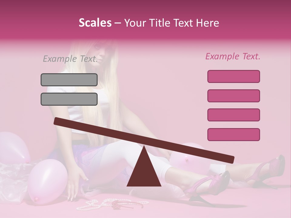 Woman Pearls Person PowerPoint Template