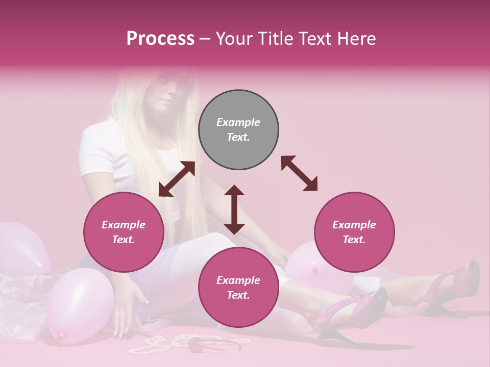 Woman Pearls Person PowerPoint Template