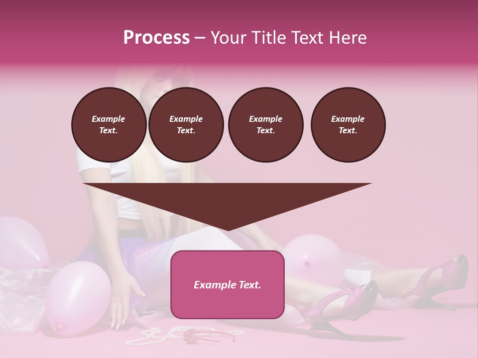 Woman Pearls Person PowerPoint Template