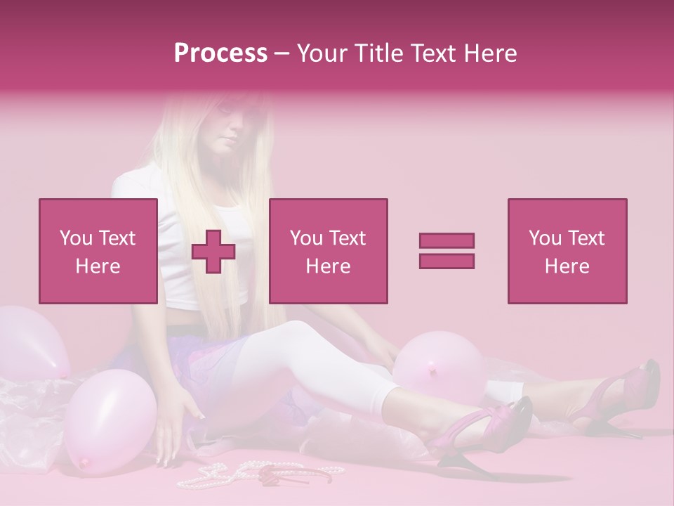 Woman Pearls Person PowerPoint Template