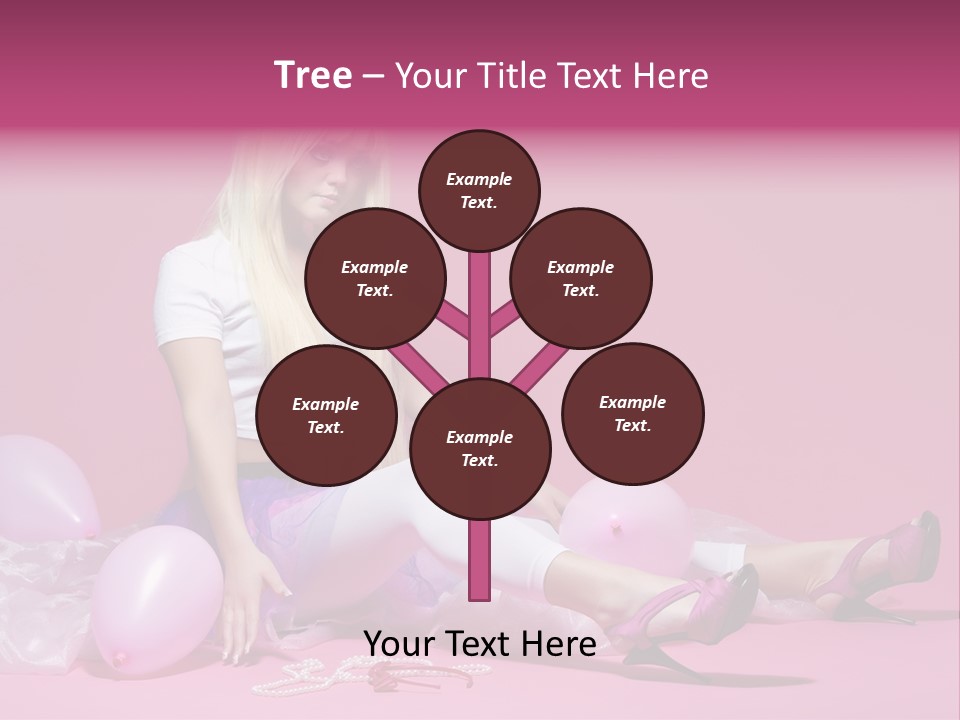 Woman Pearls Person PowerPoint Template