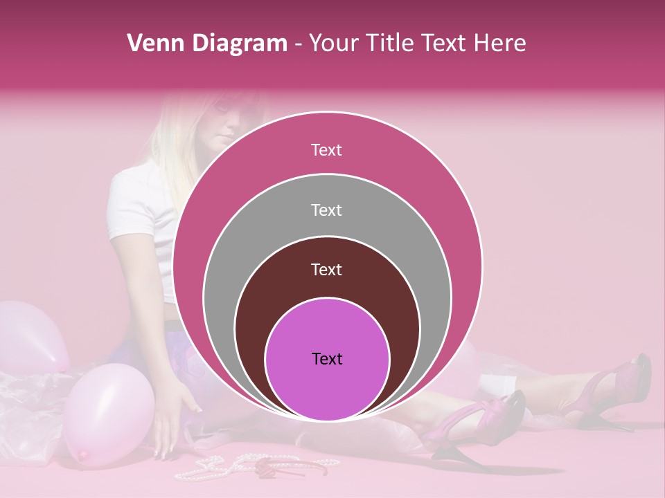 Woman Pearls Person PowerPoint Template