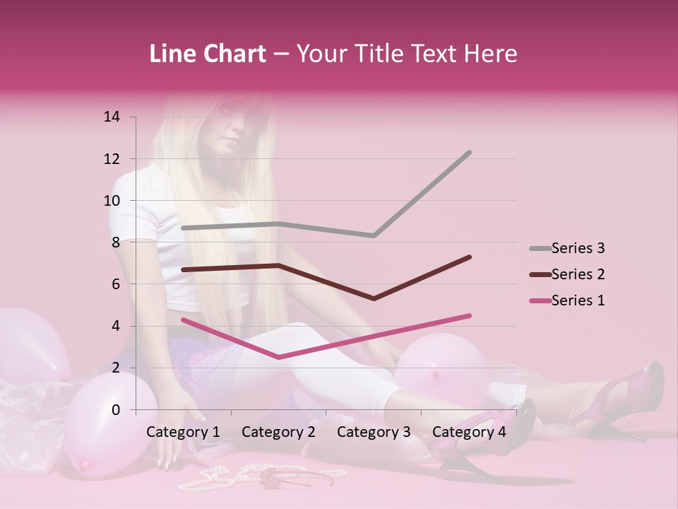 Woman Pearls Person PowerPoint Template