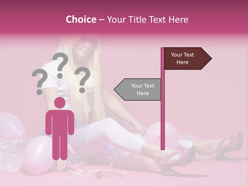 Woman Pearls Person PowerPoint Template