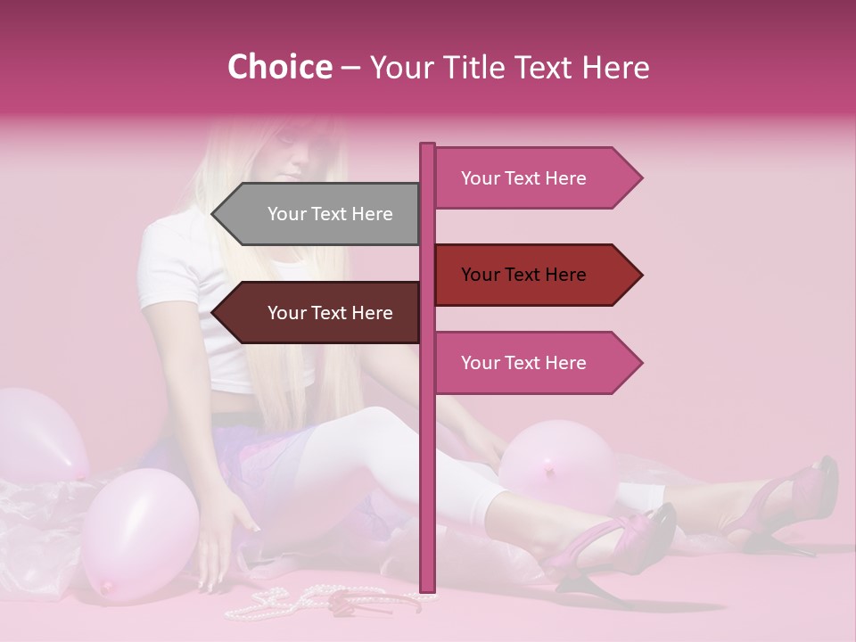 Woman Pearls Person PowerPoint Template