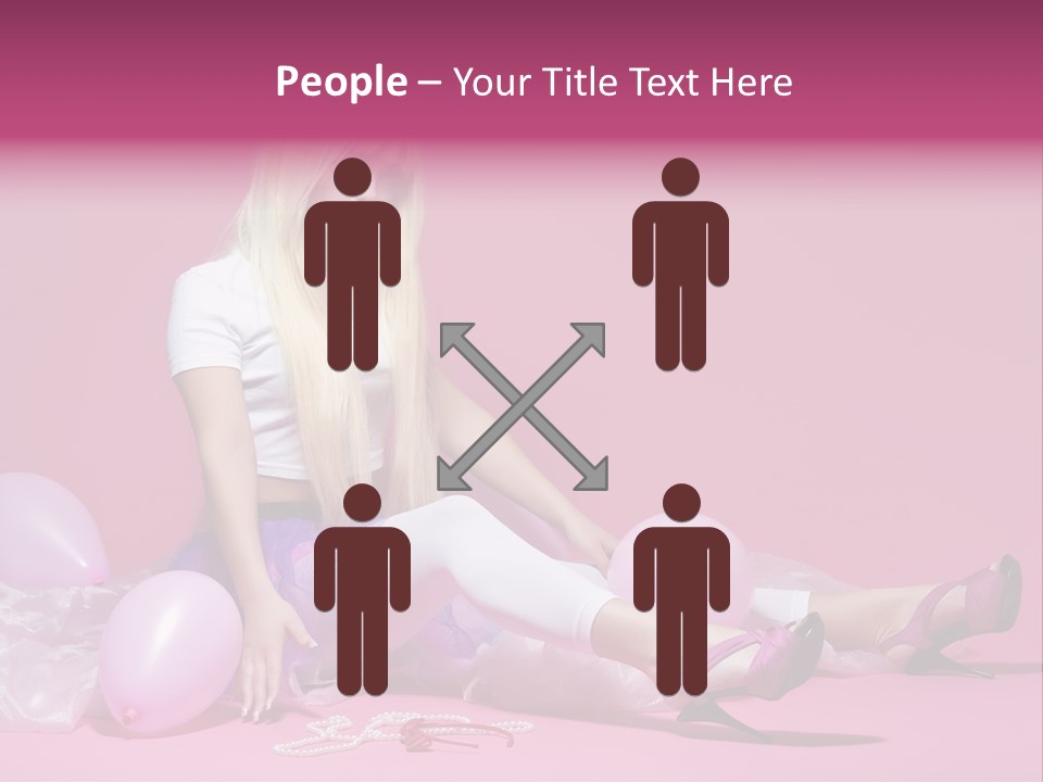 Woman Pearls Person PowerPoint Template