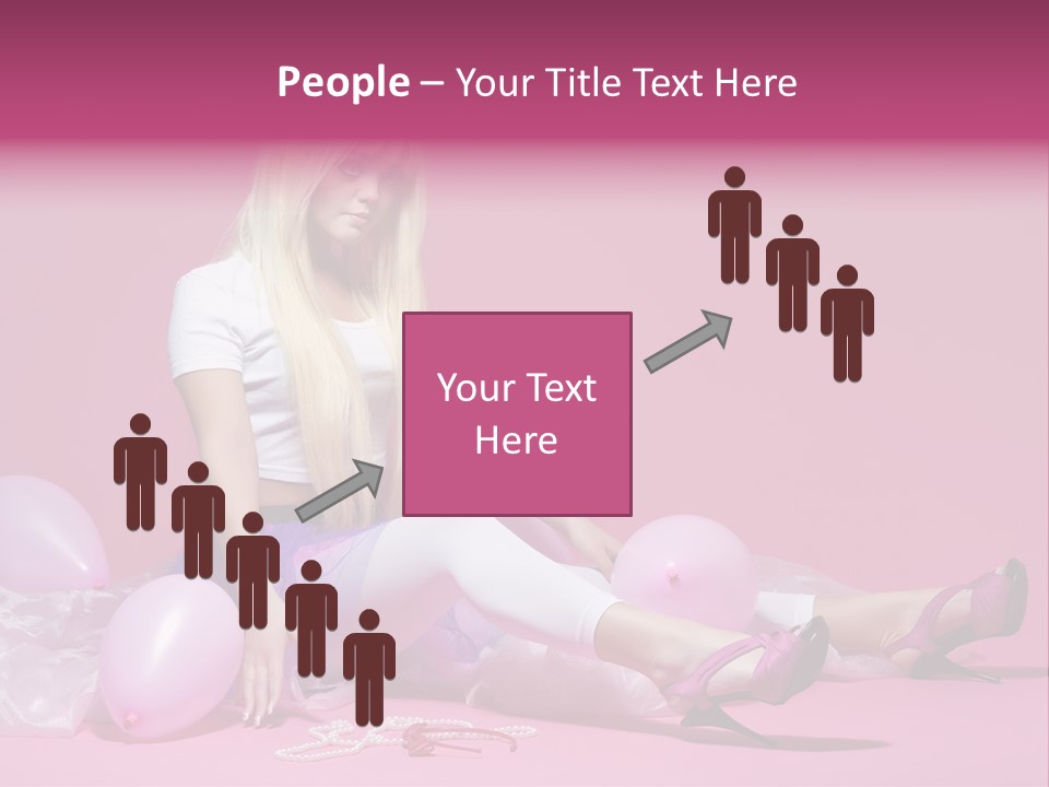Woman Pearls Person PowerPoint Template