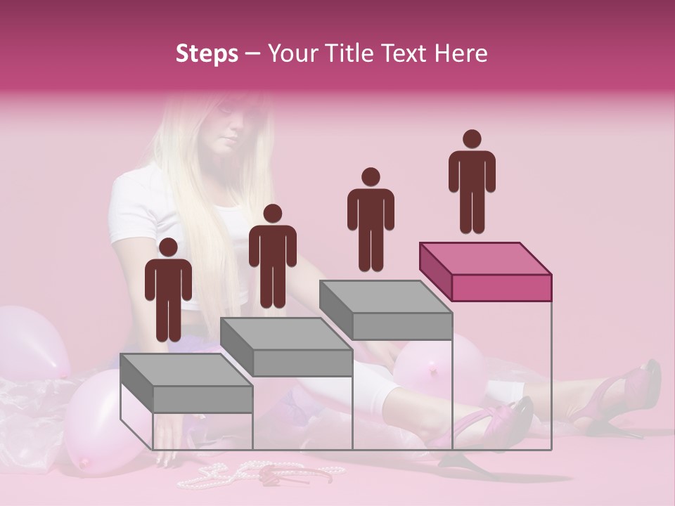 Woman Pearls Person PowerPoint Template