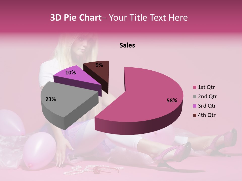 Woman Pearls Person PowerPoint Template