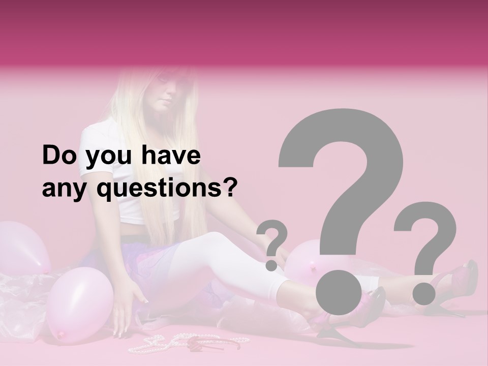 Woman Pearls Person PowerPoint Template