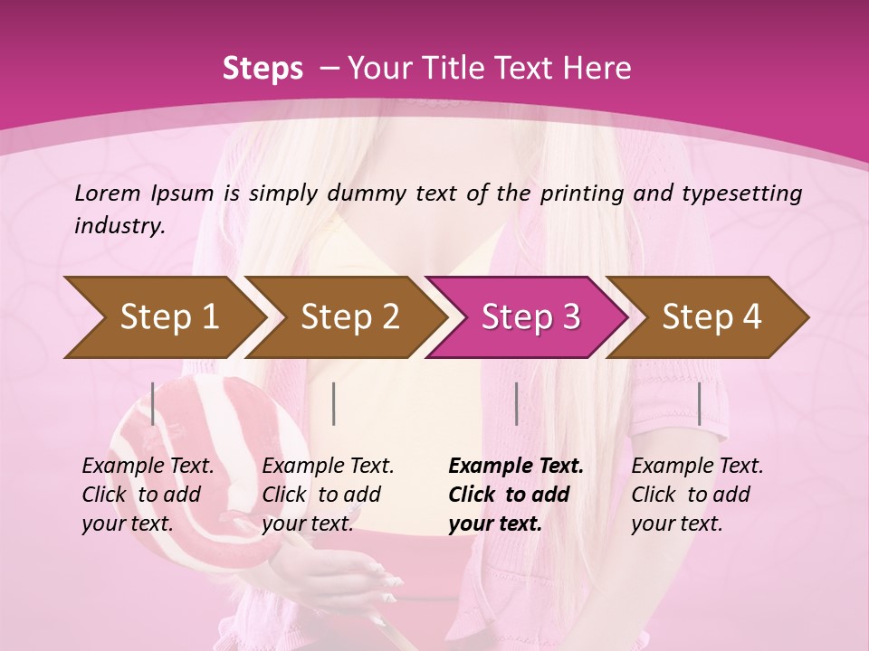 Vintage Beauty Lolipop PowerPoint Template