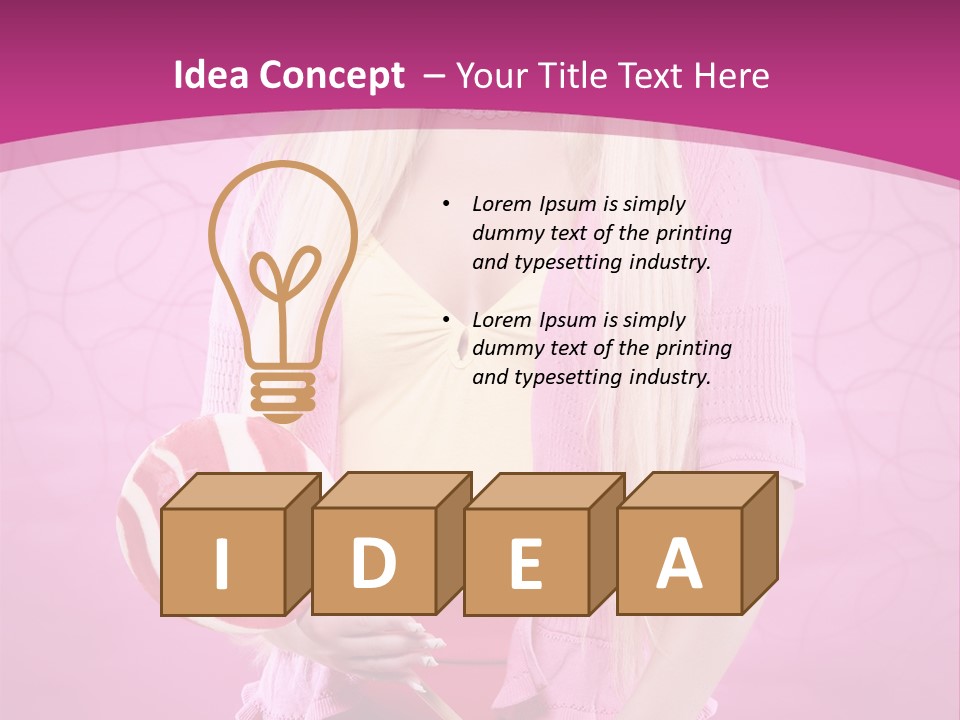 Vintage Beauty Lolipop PowerPoint Template