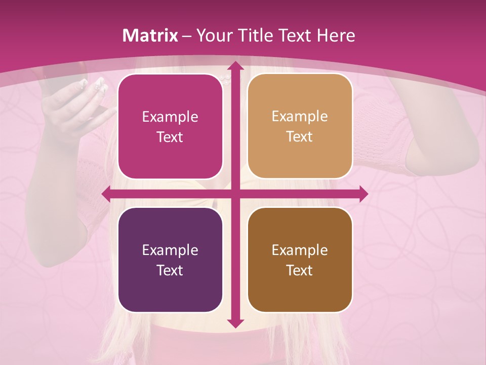 Pretty Blonde Girl PowerPoint Template