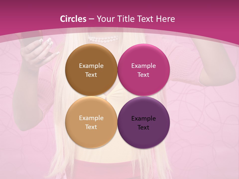 Pretty Blonde Girl PowerPoint Template