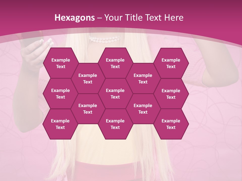 Pretty Blonde Girl PowerPoint Template