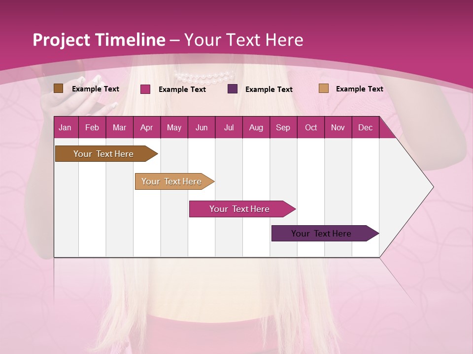 Pretty Blonde Girl PowerPoint Template