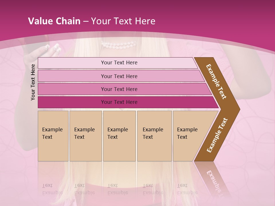 Pretty Blonde Girl PowerPoint Template