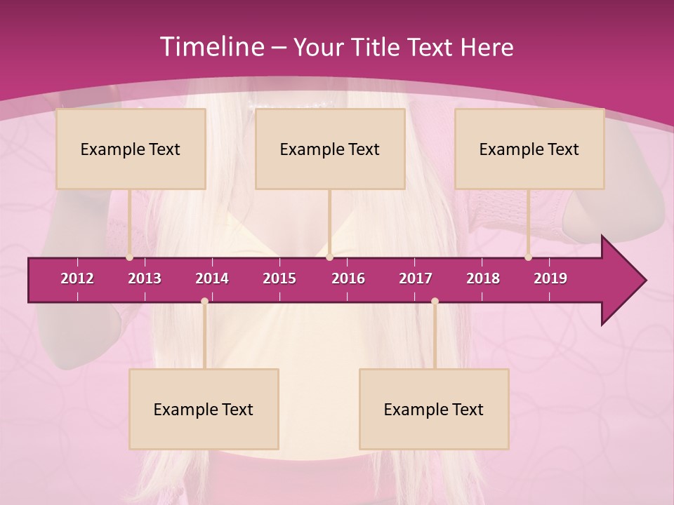 Pretty Blonde Girl PowerPoint Template