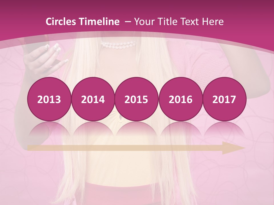 Pretty Blonde Girl PowerPoint Template