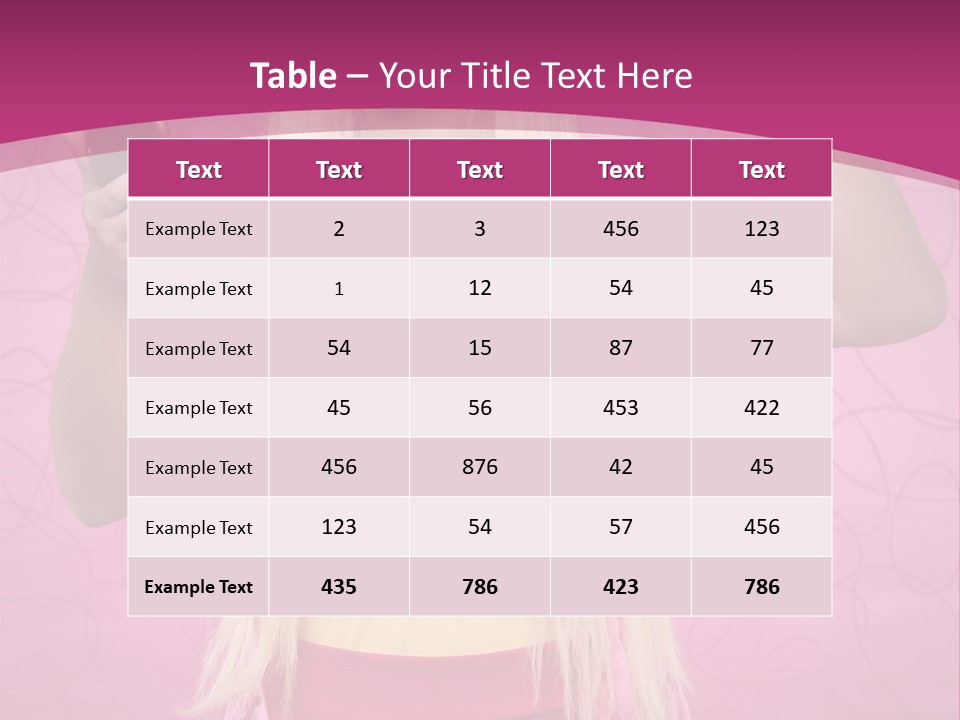 Pretty Blonde Girl PowerPoint Template