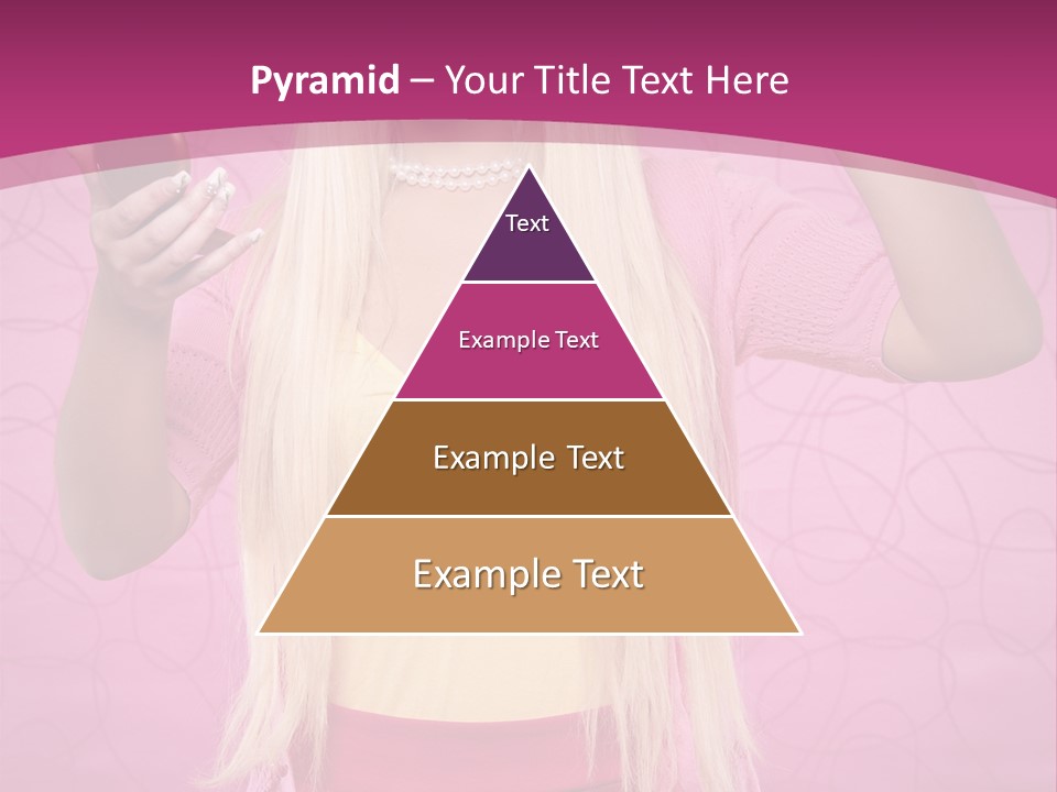 Pretty Blonde Girl PowerPoint Template