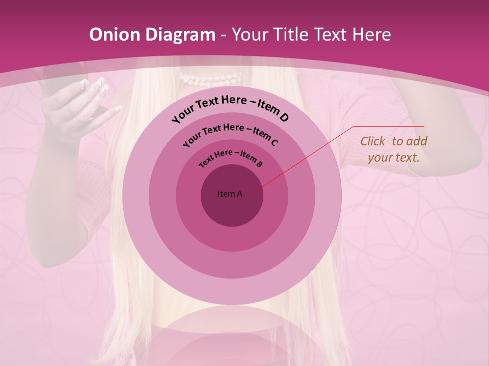 Pretty Blonde Girl PowerPoint Template