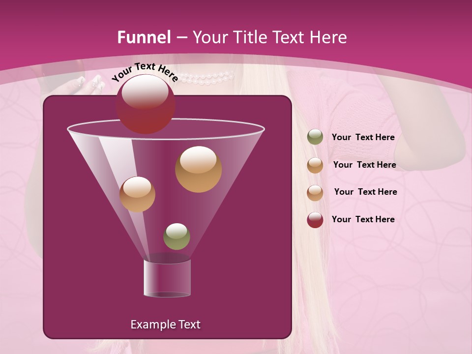 Pretty Blonde Girl PowerPoint Template