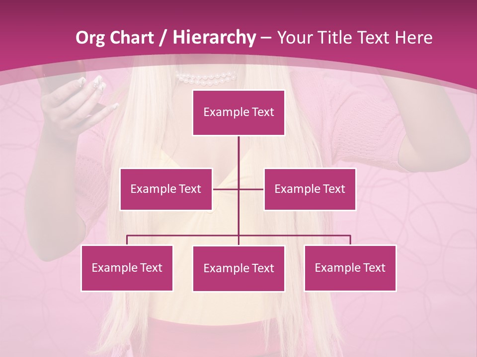 Pretty Blonde Girl PowerPoint Template