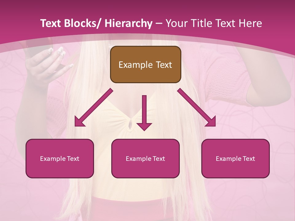 Pretty Blonde Girl PowerPoint Template