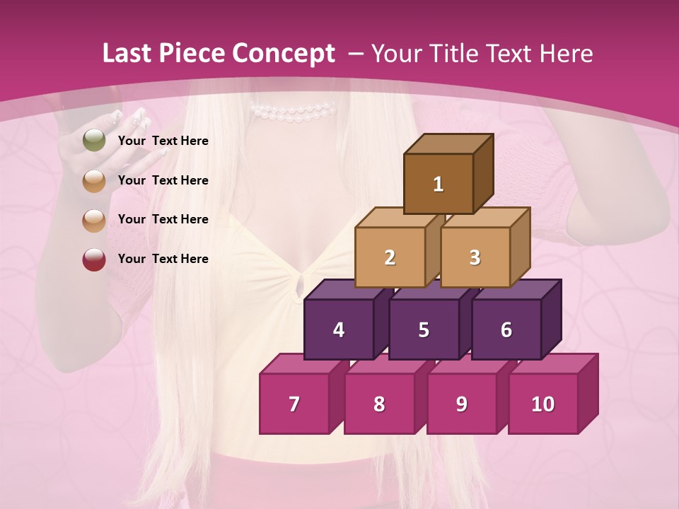 Pretty Blonde Girl PowerPoint Template
