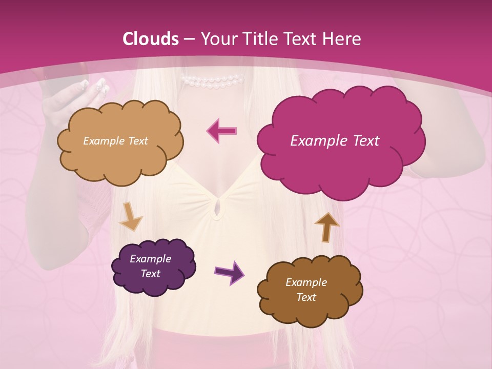 Pretty Blonde Girl PowerPoint Template