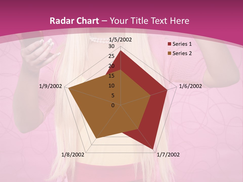 Pretty Blonde Girl PowerPoint Template