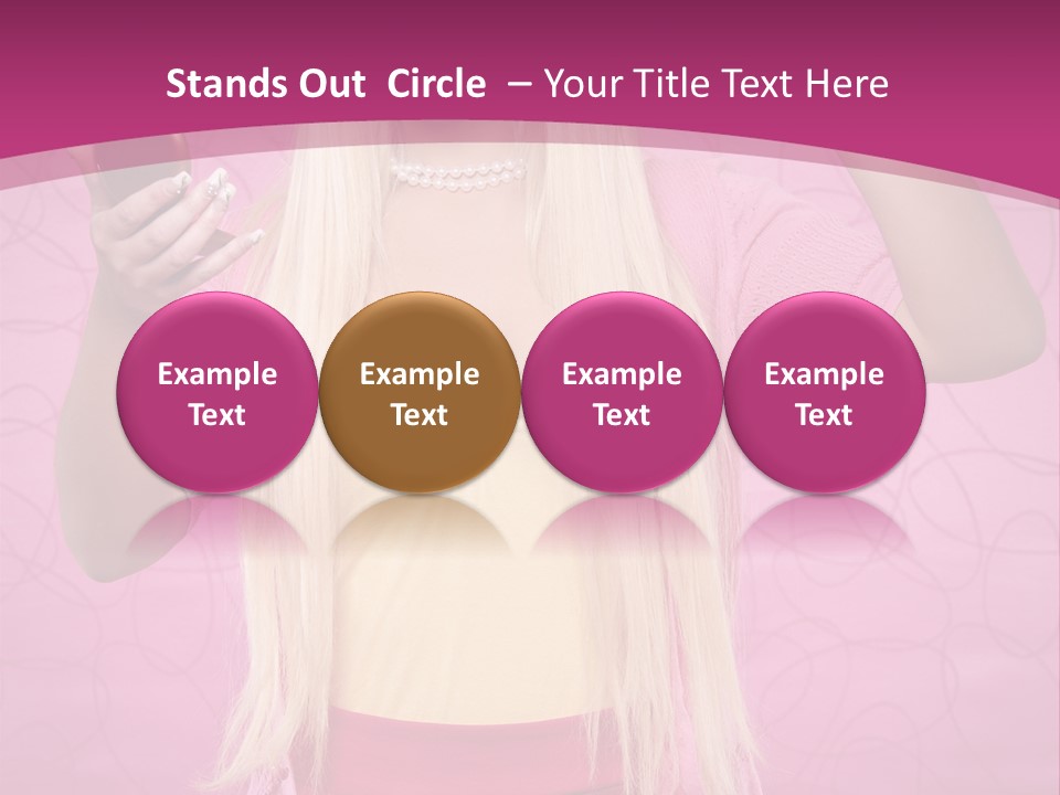 Pretty Blonde Girl PowerPoint Template