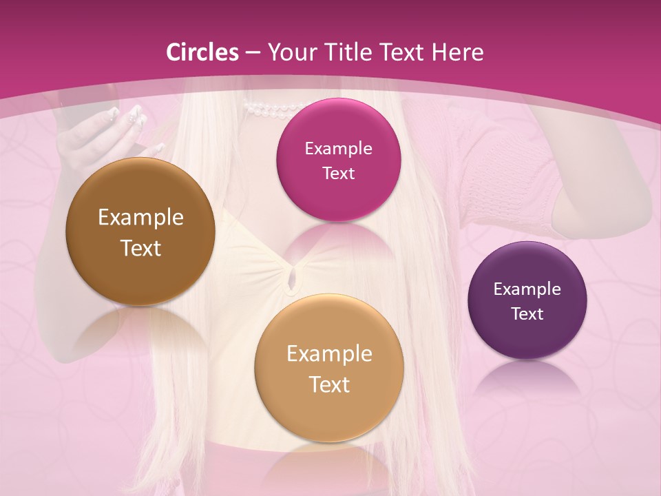 Pretty Blonde Girl PowerPoint Template