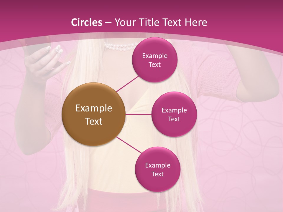 Pretty Blonde Girl PowerPoint Template