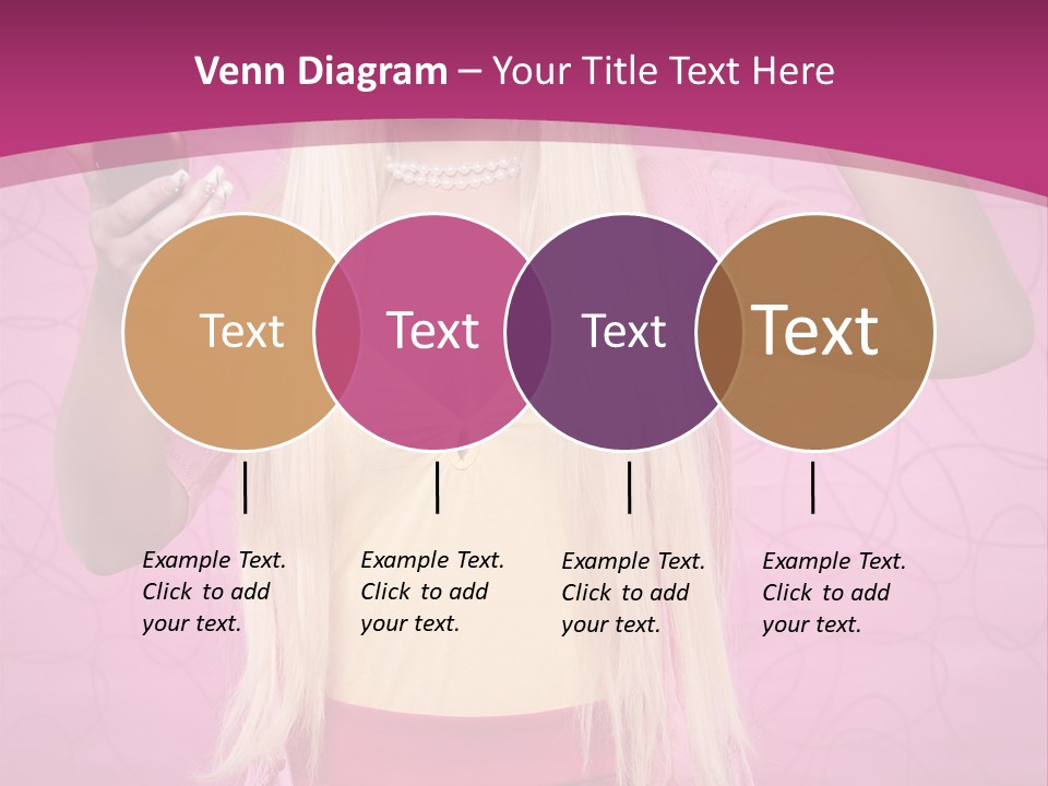 Pretty Blonde Girl PowerPoint Template