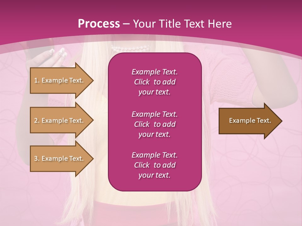 Pretty Blonde Girl PowerPoint Template