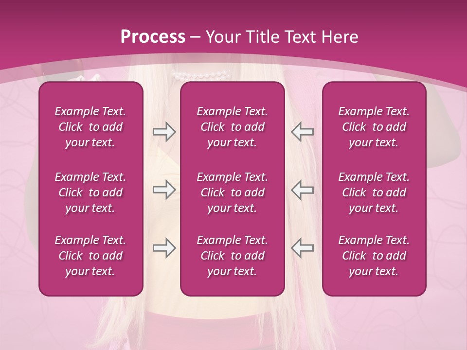 Pretty Blonde Girl PowerPoint Template